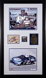Rusty Wallace Framed 8x10 Photographs with Autographed Plate and Track Piece from Richmond International Raceway Start/Finish Line