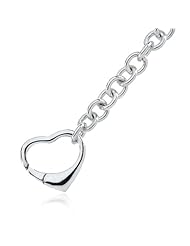 Heart Clasp Bracelet in Silver