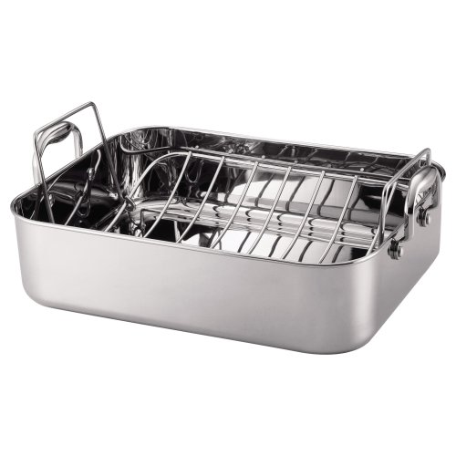 Anolon 16-Inch Rectangular Roaster with Rack