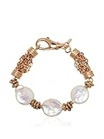 Perlaviva Pulsera Fancy W/ed Pearls Rosado /
