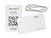 Dynotag® Web Enabled Smart Fashion Luggage ID Tags, with DynoIQ™ & Lifetime Recovery Service. 2 Identical Tags+Chains (Original White)
