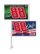 Set of 2 Set of 2 Dale Earnhardt Jr. CAR FLAG w/Wall Brackett Set of 2 - NASCAR