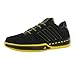 Adidas Men's Lux Low Basketball Shoe Black, Yellow (12)