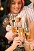 Wallmonkeys Peel and Stick Wall Decals - Group of Champagne Glasses Clinking Together - Removable Gr