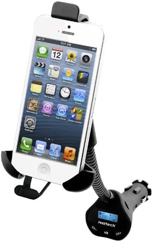 3.5mm FM Radio Transmitter and Car Vehicle Mount Holder with USB Port For Apple iPhone 5S 5-S