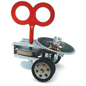 SPARKLZ Wind up METAL robot MECHANICAL Toy KIDS NEW