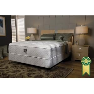 Serta Perfect Sleeper Amherst Drive Plush King Set with Low-Profile Foundation