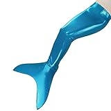 Dressyday Mermaid Tail Costume for Swimming Swimmable Includes Monofin, Blue