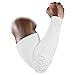 Morris 1 Pair / 2 Pcs Honeycomb Pad Crashproof Cycling Basketball Arm Guard Sleeve Elbow Support (White, Large)