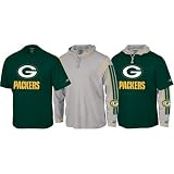Green Bay Packers Short Sleeve T-shirt and Long Sleeve Hoodie Tee 3-In-1 Combo
