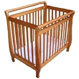 Mini Amy Crib in Pecan Finish By AFG Baby Furniture