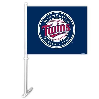 MLB Minnesota Twins Double Sided Car Flag - Set of 2
