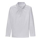 Girls' Cherokee Turtleneck - White/ Dot