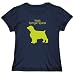 T-Shirt Womens Navy Blue " Welsh Springer Spaniel NEON " Dogs