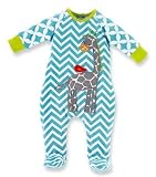 Mud Pie Unisex-Baby Newborn Safari Giraffe Sleeper Footie
