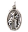 Saint Benedict Oxidized Medal - MADE IN ITALY