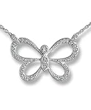 Butterfly Pave Diamond Pendant by Zasha Signature Jewelry