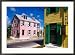 Colorful Loyalist Home, Governor's Harbour, Eleuthera Island, Bahamas Framed Photographic Poster Print by Greg Johnston, 35x26