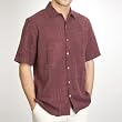 Sandals Cay Men's Tonal Patterned Silk Camp Shirt