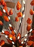 Battery Operated Lighted Fuzzy Willow 20 LED - 24 Inch
