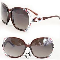 HOTLOVE Luxury Quality Sunglasses UV400 Lens Technology Gaga Style Celebrity Sunglasses P1863 Brown , Light Weight frame Trendy Fashion Everyday Apparel for Women & Men