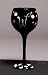 Winogram - Monogram Black Polka Dot Wine Glass - W