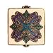 Pink Elegant Square Bejeweled Compact Mirror