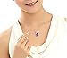Tirio Fashion Eternal Love Angel Tear Blue Crystal Silver Pendant Necklace Jewelry for Womens