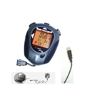 Professional Stopwatch(JS-9006P) / Water Resistant / Big LCD Panel (4 Rows) / With USB / Multi-Function - 1 Year Warranty
