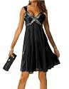 Knielanges Cocktailkleid im Babydoll Stil, Farbe schwarz von Astrapahl