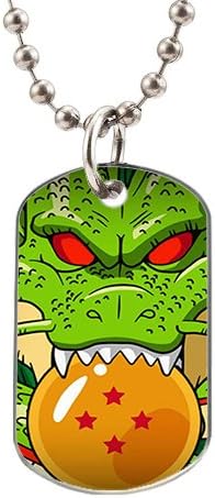 PeyTo Unique Custom-Dragon Ball Z Songoku Kulilin Animation Logo Image Custom for large size Oval Aluminum Dog Tag