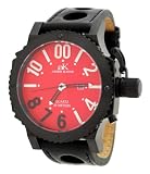 Best Buy Adee Kaye AK7211-MIPB RDWH Men’s Oversized Quartz Milit
