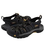 Keen Men's Newport Sandal,Black/Golden Glow,7 M US