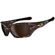 Oakley Pit Bull Men's Asian Fit Active Sports Sunglasses w/ Free B&F Heart Sticker Bundle - Tortoise/Dark Bronze