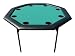 New JPC 48 Inch Octagon Poker Table W/ Folding Legs Green Padded Armrest & Felt Top Sturdy