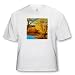 Jos Fauxtographee Realistic - Vibrant Blue Lake with Orange and Yellow Trees and Bushes in Southern Utah at Baker Dam - T-Shirts