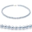 Genuine Swarovski Crystal Pearl Necklace-Blue (8mm)