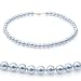 Genuine Swarovski Crystal Pearl Necklace-Blue (8mm)