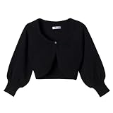 Girls' Xhilaration® 3/4-Sleeve Swearter - Ebony