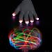 7 Mold Red Blue Green Multicolor Glow LED Lighted Up Show Rave Party Raver White Gloves no Batteries