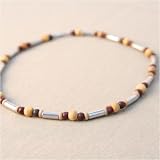 Urban Boundaries - Urban Boundaries "Kindergarten Kraft" Metal & Wood Ball Necklace (18", Metal Closure)