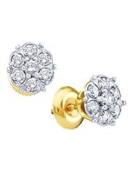 1.00CTW DIAMOND FLOWER PENDANT