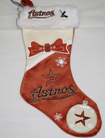 Houston Astros Colorblock 2010 Plush Christmas Stocking