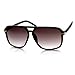 zeroUV - Square Flat Top Rubber Finish Matte Aviator Sunglasses
