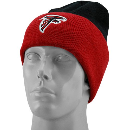 NFL Men's End Zone Cuffed Knit Hat - K010Z (Atlanta Falcons, One Size Fits All)