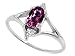 0.52 cts Genuine Rhodoliteand Diamond Ring - 14kt Yellow Gold LIFETIME WARRANTEE