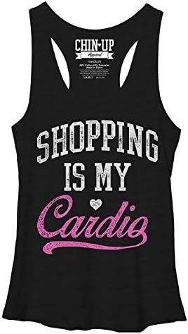 CHIN UP Love to Shop Womens L Graphic Racerback Tank - Chin-Up Apparel