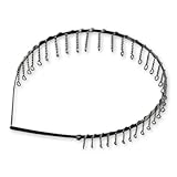 Metal Headbands with Teeth Silver 20mm 3/4 Inch (12)