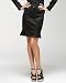 bebe Shine & Matte Ruffled Skirt