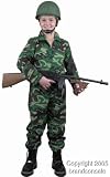 Kid's Army Costume (Size:X-large 12-14)